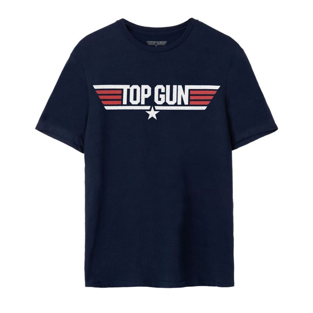 Top Gun Mens Maverick Logo Back Print T-Shirt / Blue